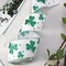 St. Patricks Day Ribbon Wired, Glitter Green Shamrock Fabric Ribbons Gift Wrapping DIY Craft Wreath Bows Making Festival Party Birthday Decoration, 10 Yards x 2.5 Inches